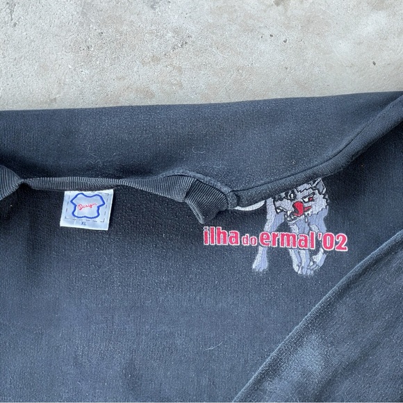 SLIPKNOT XL CREWNECK BLK 2002 Y2K NICKELBACK MOONSPELL JIMMY EAT - Picture 3 of 4